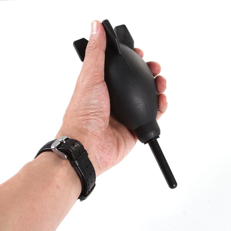 FocusFoto PRO 6.6 Inch Rubber Rocket Air Blower Duster Cleaner Dust Cleaning for DSLR Camera CCD Lens Keyboard Black - Image 2